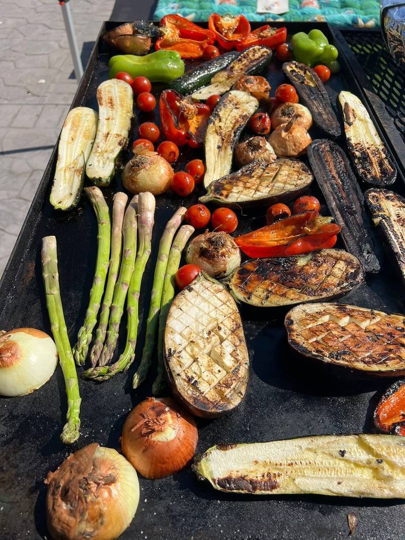 Variedad de verduras a la parrilla
